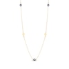 Thumbnail Image 1 of Diamond-Cut Evil Eye Station Necklace 14K Yellow Gold 18&quot;