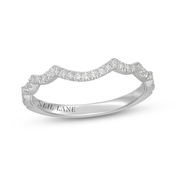 Neil Lane Diamond Contour Wedding Band 1/5 ct tw 14K White Gold