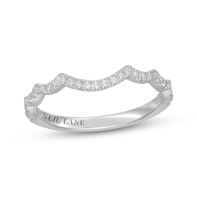 Main Image 7 of Neil Lane Diamond Contour Wedding Band 1/5 ct tw 14K White Gold