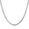 Thumbnail Image 1 of Diamond-Cut Oval Snake Chain Necklace 6mm 100% Repurposed Semi-Solid Sterling Silver 18&quot;