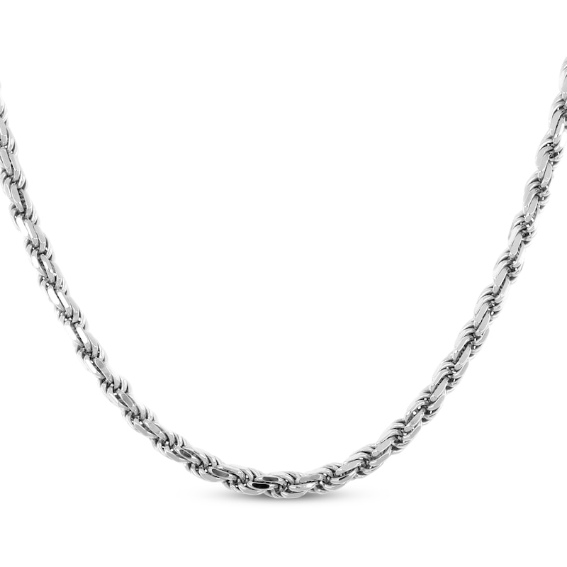 Main Image 1 of Rope Chain Necklace 5.5mm Solid Sterling Silver 20&quot;