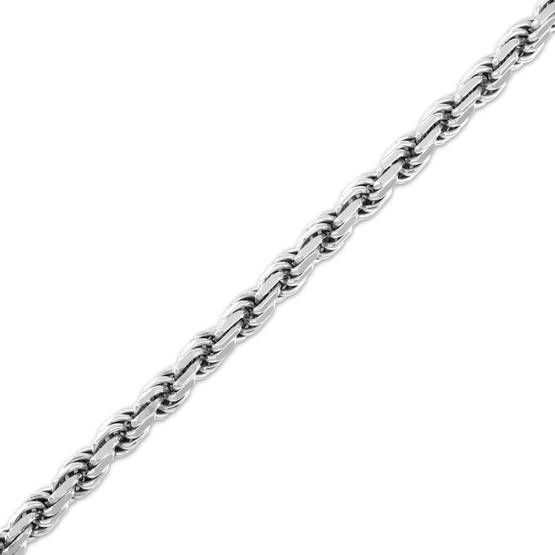 Main Image 2 of Rope Chain Necklace 5.5mm Solid Sterling Silver 20&quot;