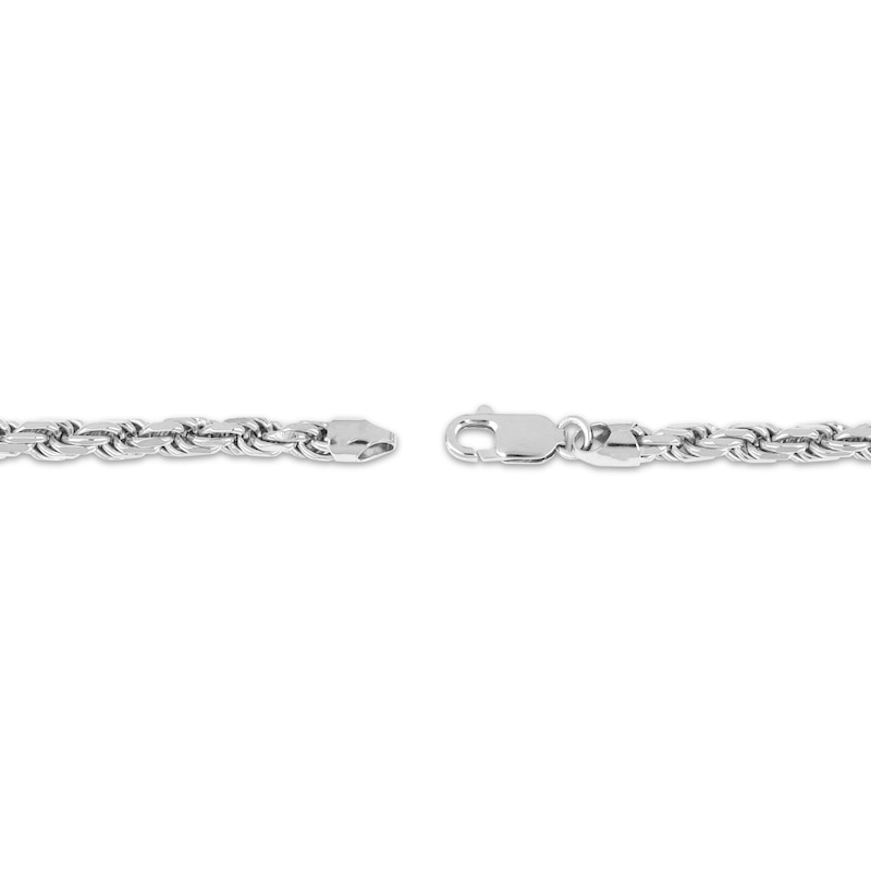 Main Image 3 of Rope Chain Necklace 5.5mm Solid Sterling Silver 20&quot;