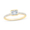 Thumbnail Image 0 of Emerald-Cut Diamond Bezel-Set Engagement Ring 1 ct tw 14K Yellow Gold