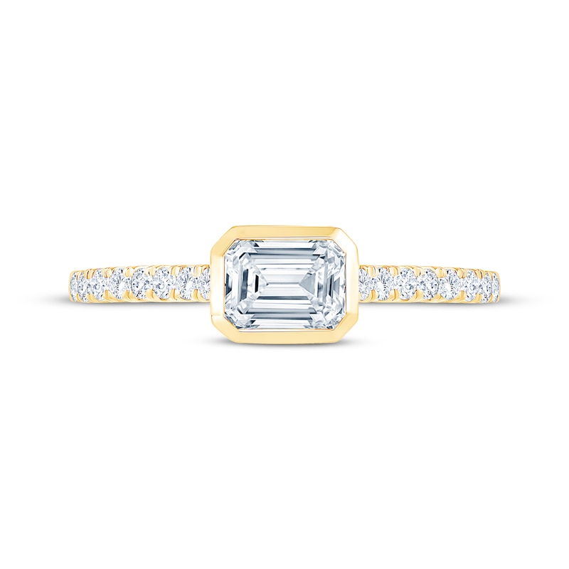 Emerald-Cut Diamond Engagement Ring 1 ct tw 14K Yellow Gold