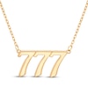 Thumbnail Image 1 of &quot;777&quot; Angel Number Necklace 14K Yellow Gold 18&quot;