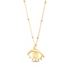 Thumbnail Image 2 of Evil Eye Necklace 14K Yellow Gold 18&quot;