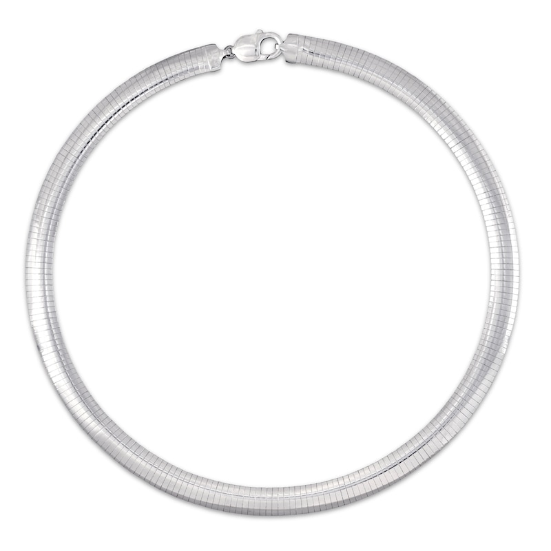 Main Image 1 of Omega Chain Necklace Solid Sterling Silver 18&quot;