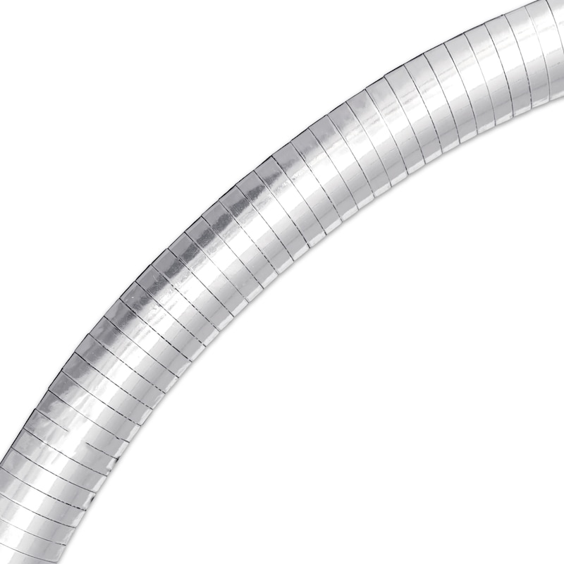 Main Image 3 of Omega Chain Necklace Solid Sterling Silver 18&quot;