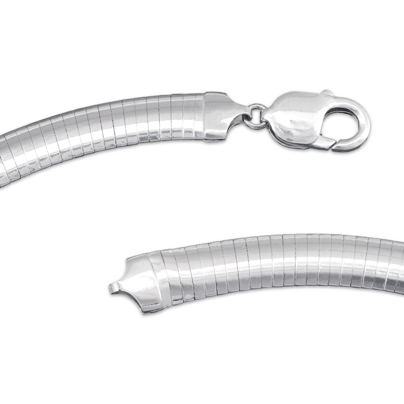 Main Image 4 of Omega Chain Necklace Solid Sterling Silver 18&quot;