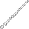 Thumbnail Image 3 of Graduated Bead Chain Necklace Semi-Solid Sterling Silver 18&quot;