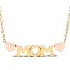 Thumbnail Image 1 of &quot;Mom&quot; Hearts Necklace 10K Two-Tone Gold 18&quot;