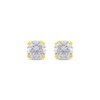 Thumbnail Image 2 of KAY Lab-Grown Diamonds Round-Cut Solitaire Stud Earrings 1-1/4 ct tw 14K Yellow Gold (I/SI2)