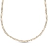 Thumbnail Image 1 of Diamond-Cut Curb Chain Necklace 5mm Semi-Solid 10K Yellow Gold 18&quot;