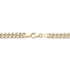 Thumbnail Image 3 of Diamond-Cut Curb Chain Necklace 5mm Semi-Solid 10K Yellow Gold 18&quot;