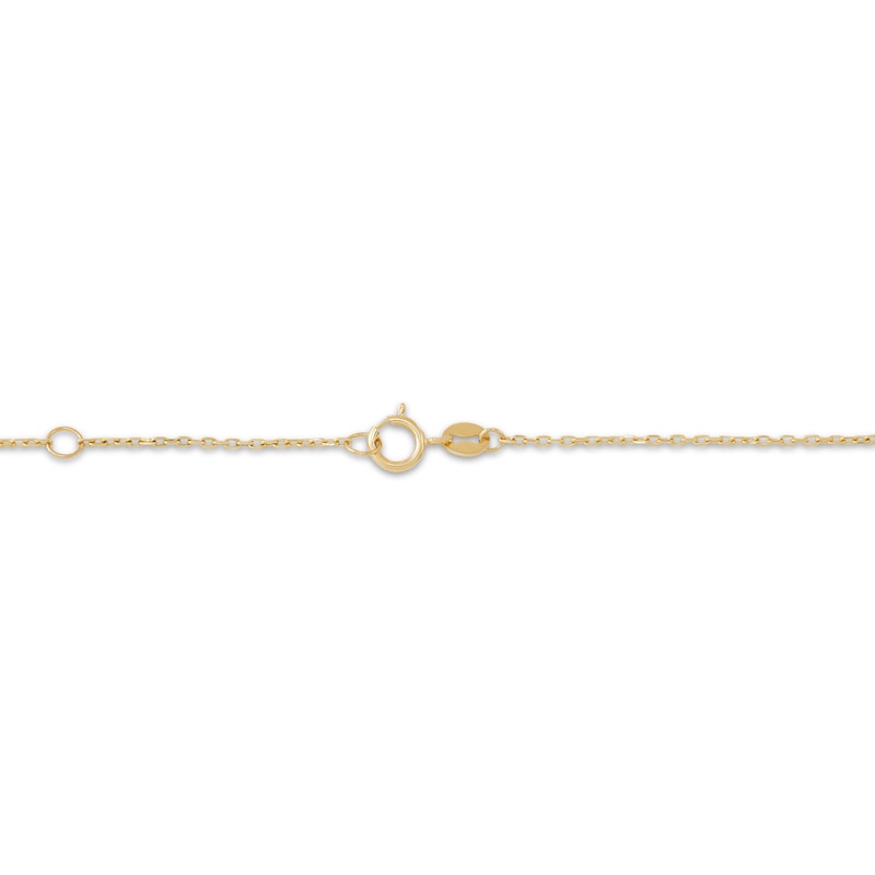 Main Image 4 of Cutout Hearts Necklace 10K Yellow Gold 17&quot;