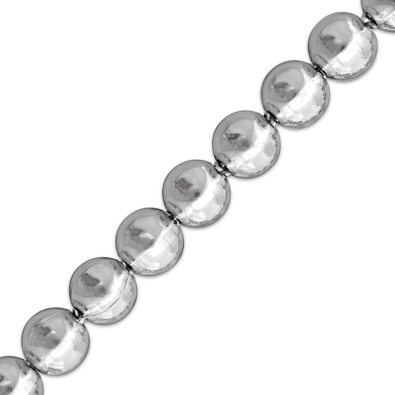 Main Image 2 of Bead Chain Bracelet 5mm Solid Sterling Silver 7.5&quot;