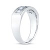 Thumbnail Image 2 of Now + Forever Lab-Grown Diamonds Men's Five-Stone Brushed Wedding Band 1 ct tw 14K White Gold