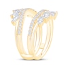 Thumbnail Image 2 of Now + Forever Lab-Grown Diamonds Marquise & Round-Cut Enhancer Ring 1-1/2 ct tw 14K Yellow Gold