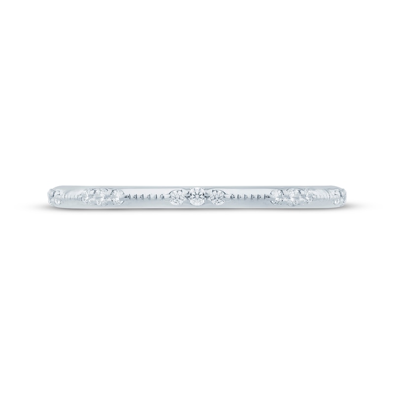 Main Image 3 of Now + Forever Diamond Trio Station Anniversary Ring 1/10 ct tw 10K White Gold