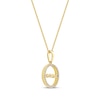 Thumbnail Image 2 of Diamond Circle &quot;Mama&quot; Necklace 1/10 ct tw 10K Yellow Gold 18&quot;