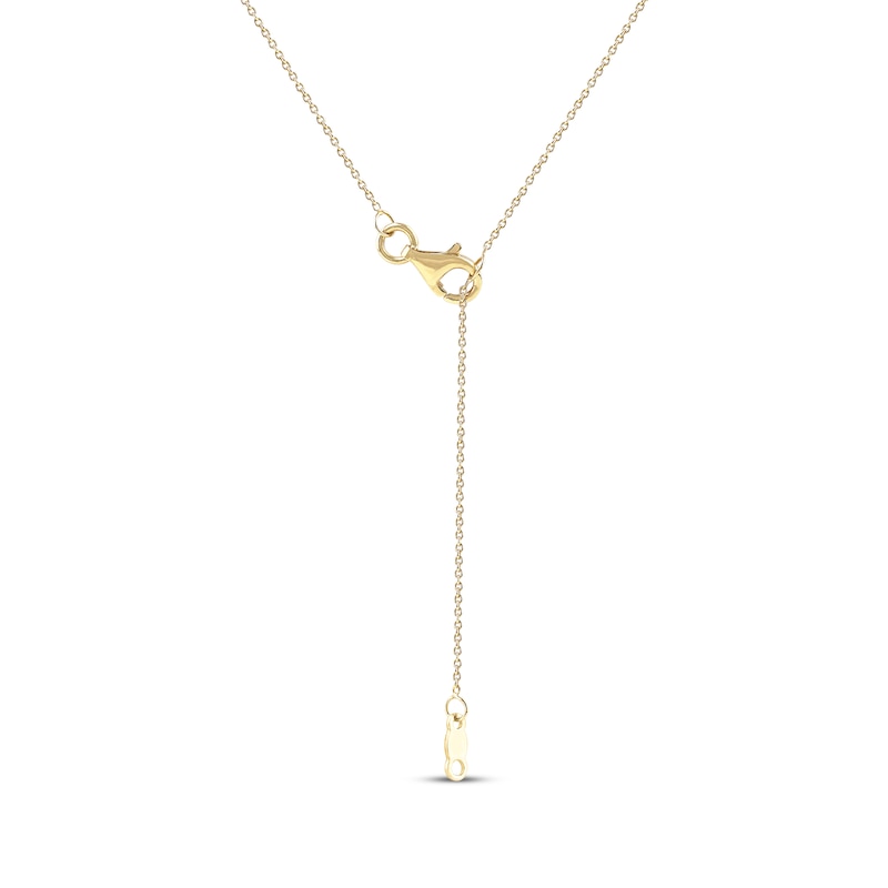 Main Image 4 of Diamond Circle &quot;Mama&quot; Necklace 1/10 ct tw 10K Yellow Gold 18&quot;