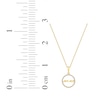 Thumbnail Image 7 of Diamond Circle &quot;Mama&quot; Necklace 1/10 ct tw 10K Yellow Gold 18&quot;