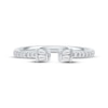 Thumbnail Image 3 of Baguette & Round-Cut Lab-Grown Diamond Deconstructed Ring 1/5 ct tw 10K White Gold