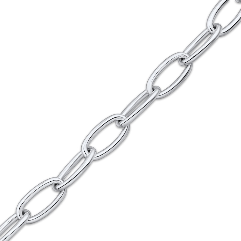 Main Image 3 of Charmed Memories Cable Chain Bracelet 8.3mm Solid Sterling Silver 7.5&quot;