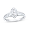 Thumbnail Image 1 of Now + Forever Marquise-Cut Diamond Halo Engagement Ring 1 ct tw 14K White Gold