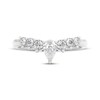 Thumbnail Image 3 of THE LEO Legacy Lab-Grown Diamond Pear-Shaped & Round-Cut Anniversary Ring 1/2 ct tw 14K White Gold