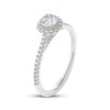 Thumbnail Image 2 of THE LEO Prisma Diamond Round-Cut Halo Engagement Ring 1/2 ct tw 14K White Gold