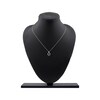 Thumbnail Image 5 of Diamond Double Open Teardrop Necklace 1/10 ct tw 10K White Gold 18"
