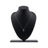Thumbnail Image 6 of Diamond Double Open Teardrop Necklace 1/10 ct tw 10K White Gold 18"