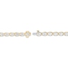 Thumbnail Image 3 of Oval-Cut Lab-Grown Diamond East-West Tennis Bracelet 13 ct tw 10K Yellow Gold 7"