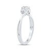Thumbnail Image 2 of Memories Moments Magic Oval-Cut Diamond Three-Stone Engagement Ring 1/2 ct tw 10K White Gold