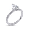 Thumbnail Image 2 of Now + Forever Lab-Grown Diamonds Pear-Shaped Hidden Halo Engagement Ring 1 ct tw 14K White Gold