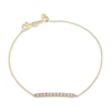 Thumbnail Image 2 of KAY x Rocksbox Multi Lab-Created Gemstone & Lab-Grown Diamond Bar Bracelet 1/20 ct tw 24K Yellow Gold Vermeil Sterling Silver 8"
