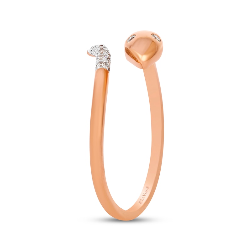 Main Image 2 of Le Vian Diamond Snake Bypass Ring 1/10 ct tw 14K Strawberry Gold