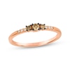 Thumbnail Image 1 of Le Vian Diamond Three-Stone Ring 1/6 ct tw 14K Strawberry Gold