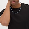 Thumbnail Image 4 of Men's Blue Diamond Tennis Necklace 6-1/2 ct tw Sterling Silver 20"