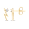 Thumbnail Image 3 of Diamond Solitaire Lightning Bolt Stud Earrings 1/10 ct tw 10K Yellow Gold (I/I2)