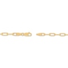 Thumbnail Image 2 of Charmed Memories "Love" Heart Charm Paperclip Bracelet Hollow 10K Yellow Gold 7.5"