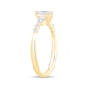 Thumbnail Image 2 of Now + Forever Lab-Grown Diamonds Pear-Shaped Three-Stone Engagement Ring 5/8 ct tw 14K Yellow Gold