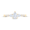 Thumbnail Image 3 of Now + Forever Lab-Grown Diamonds Pear-Shaped Three-Stone Engagement Ring 5/8 ct tw 14K Yellow Gold