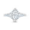 Thumbnail Image 3 of Now + Forever Lab-Grown Diamonds Marquise-Cut Halo Engagement Ring 3/4 ct tw 14K White Gold