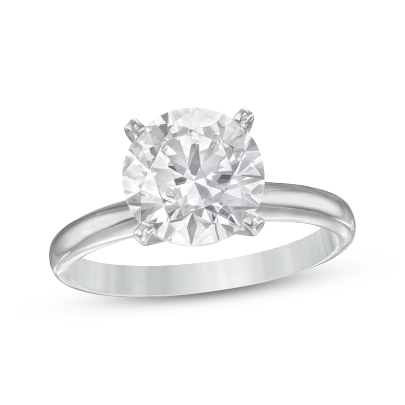 Main Image 1 of Now + Forever Lab-Grown Diamonds Round-Cut Solitaire Engagement Ring 3 ct tw 14K White Gold (F/SI2)