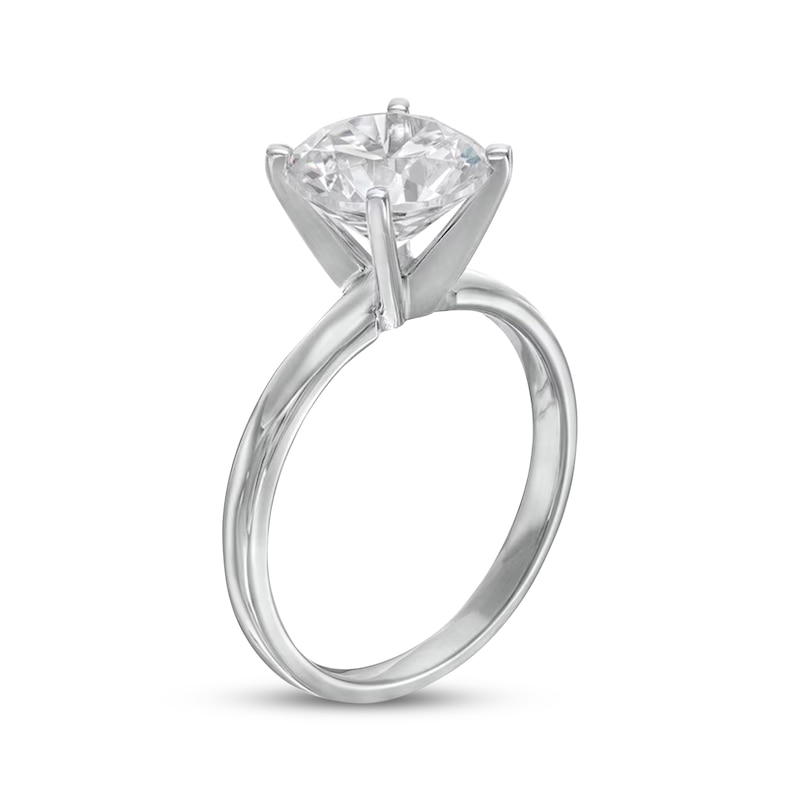 Main Image 2 of Now + Forever Lab-Grown Diamonds Round-Cut Solitaire Engagement Ring 3 ct tw 14K White Gold (F/SI2)
