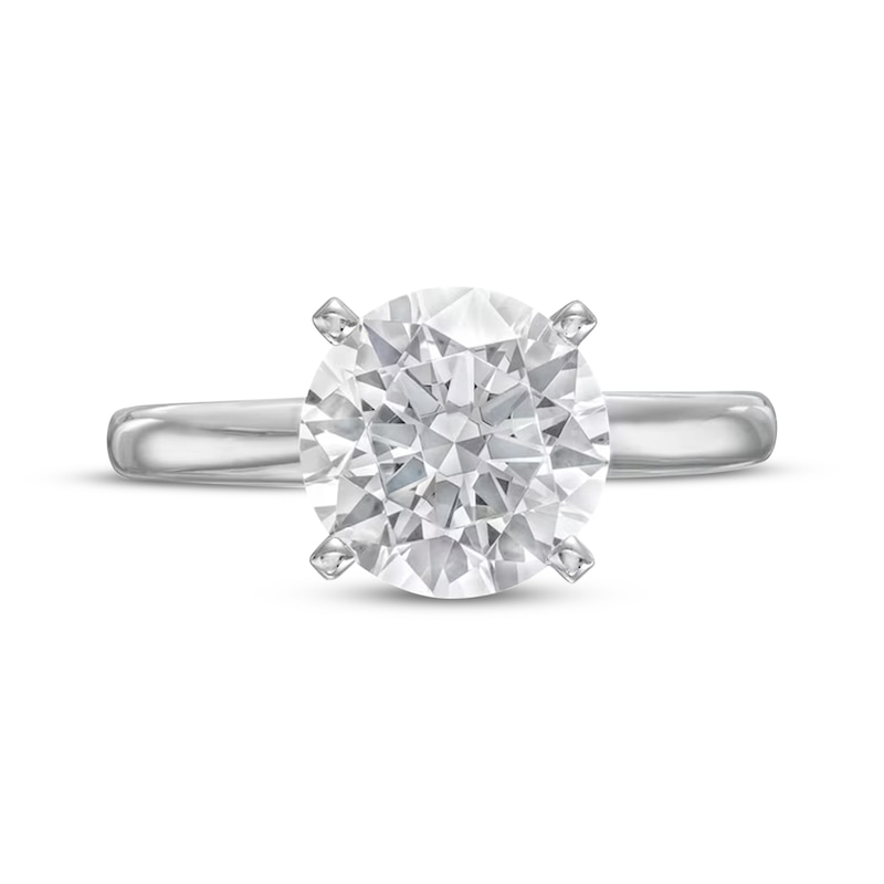 Main Image 3 of Now + Forever Lab-Grown Diamonds Round-Cut Solitaire Engagement Ring 3 ct tw 14K White Gold (F/SI2)