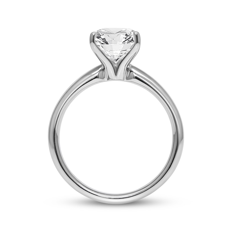 Main Image 2 of Now + Forever Lab-Grown Diamonds Oval-Cut Solitaire Engagement Ring 3 ct tw 14K White Gold (F/SI2)